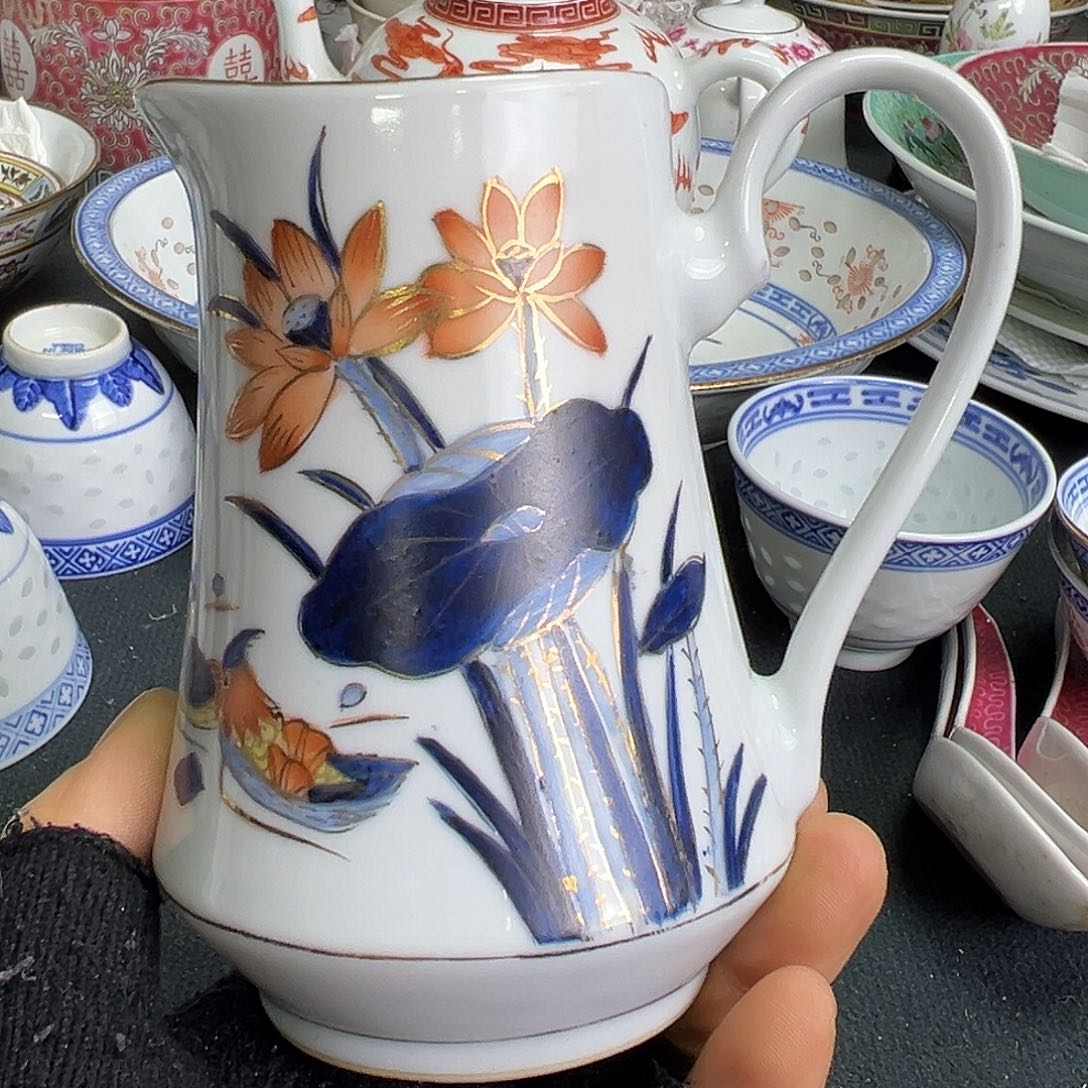 杯景德镇陶瓷粉彩公道杯