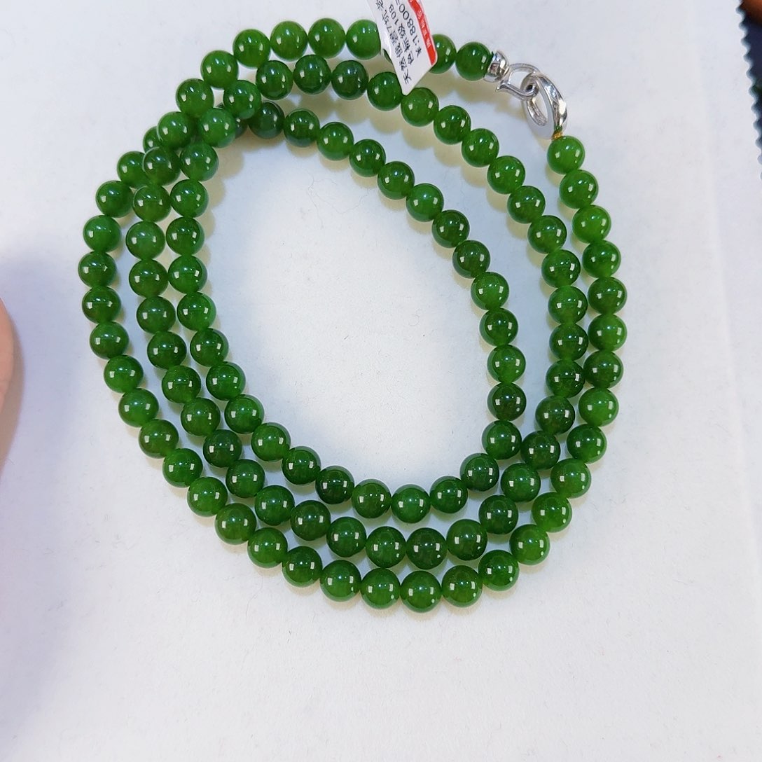 和田玉（碧玉）颈饰未镶嵌莙*