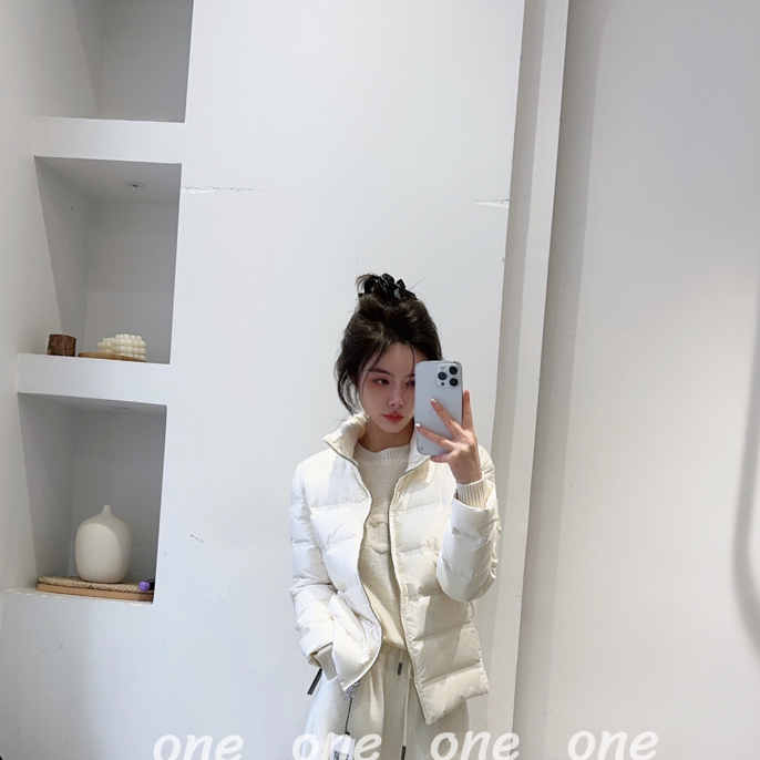 拉链立领女一等品短款保暖毛领休闲秋冬