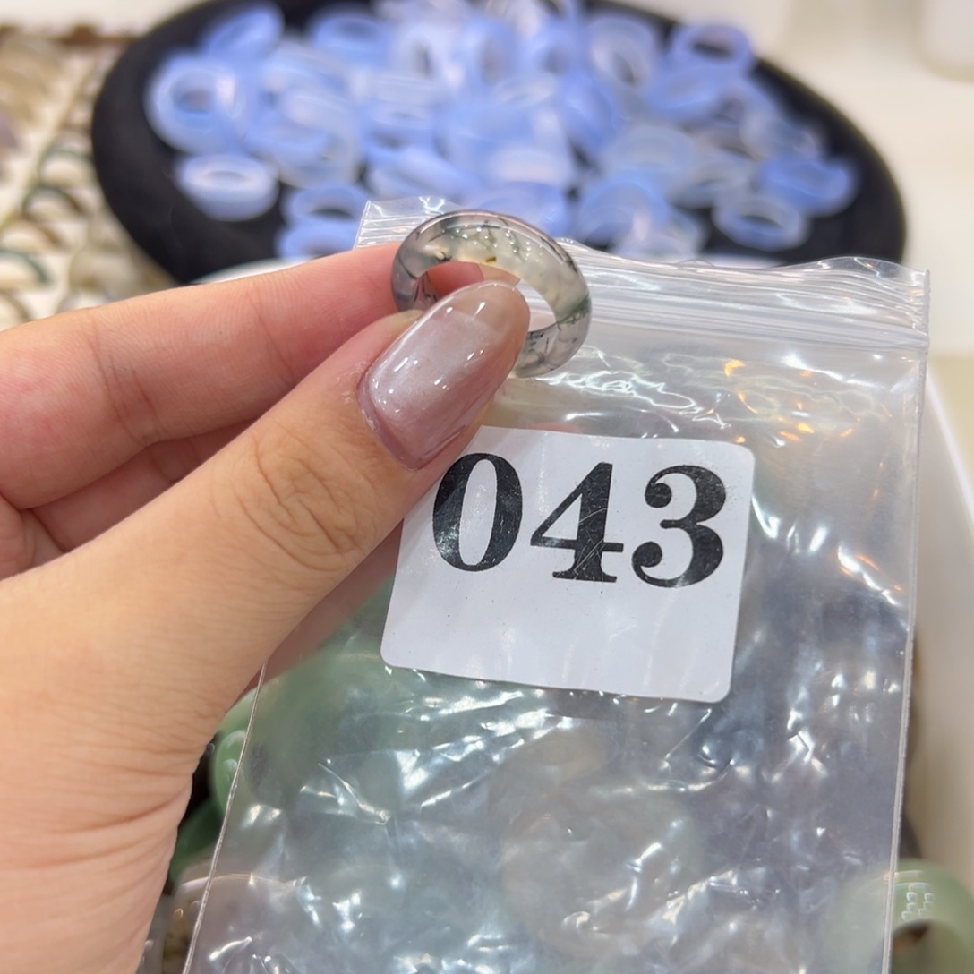 玛瑙/玉髓戒指合金43港14