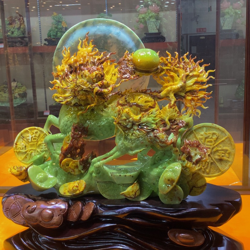 【闪购商品】未镶嵌蛇纹石玉摆件覆膜