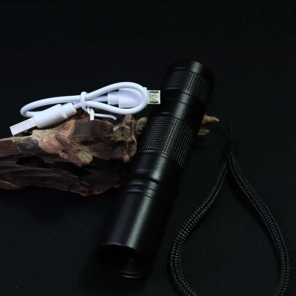 365nmUV黑镜紫光灯USB充电南红鉴定专用