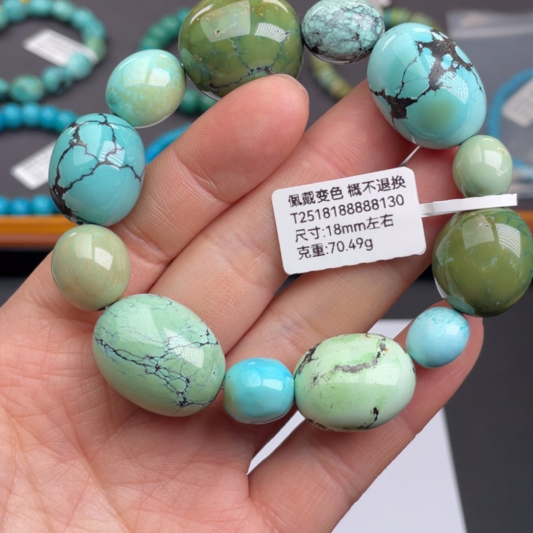 未镶嵌绿松石珠宝奇石