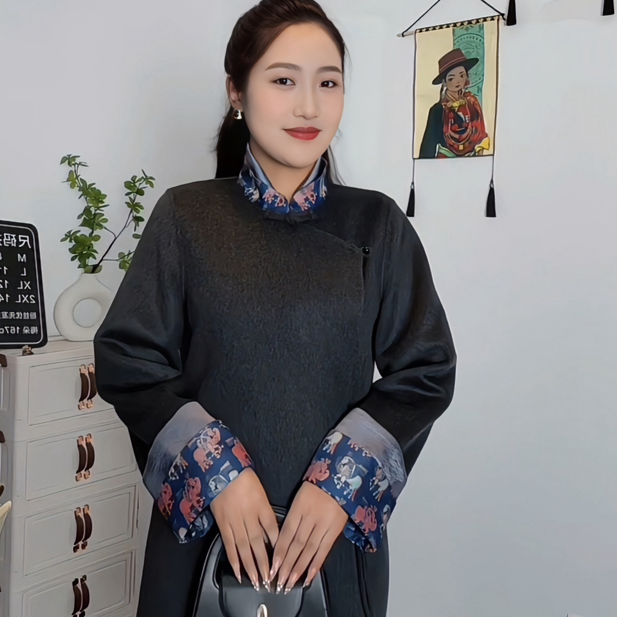 25新款羊毛大衣 圆领百搭款链接