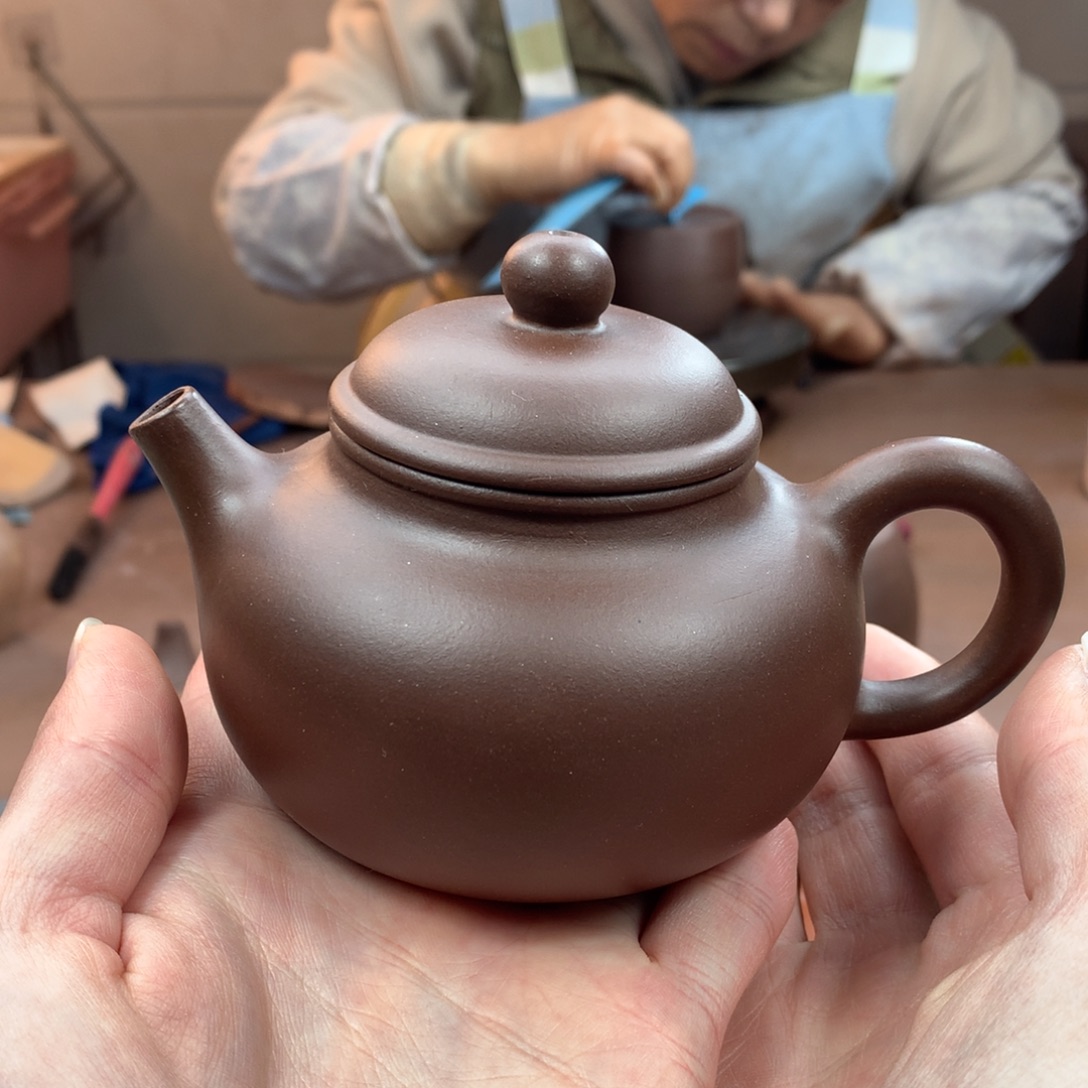 金***晟紫砂茶壶容天 紫泥 周宜君230cc
