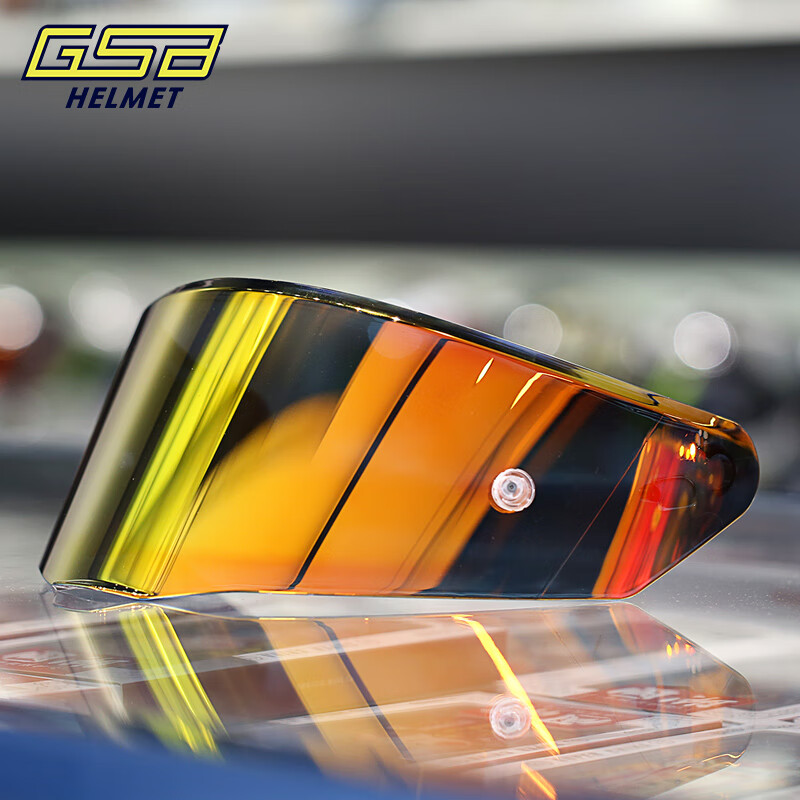 GSB头盔原厂镜片F碳纤维头盔镜片G-365型复合材料全盔黑茶镜361GT