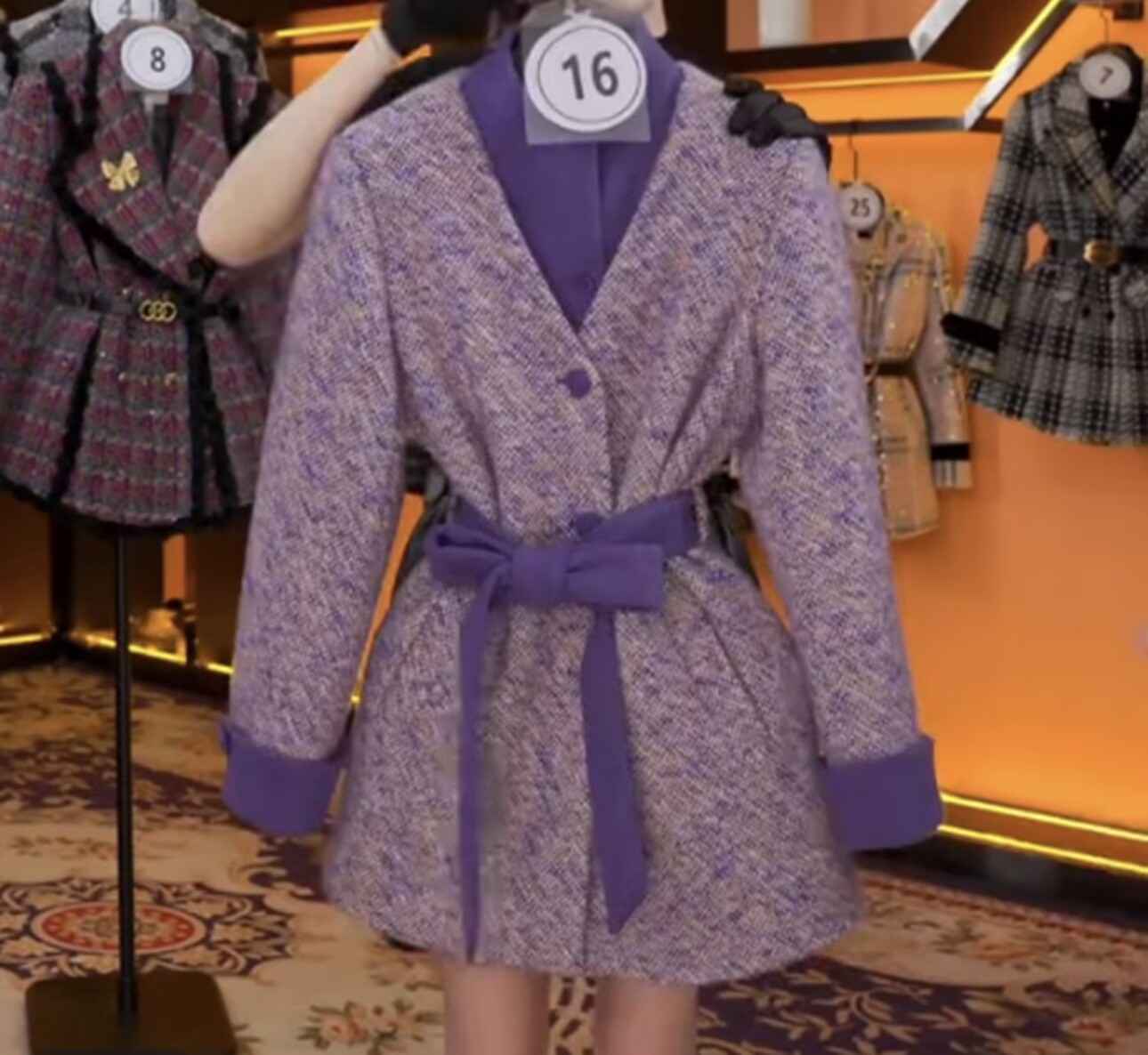 杭州高端羊毛加厚毛呢保暖羽绒服冬季新款时尚设计羽绒服