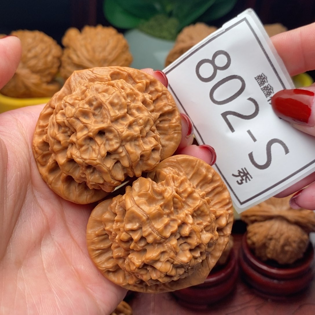 文玩核桃把件官帽50