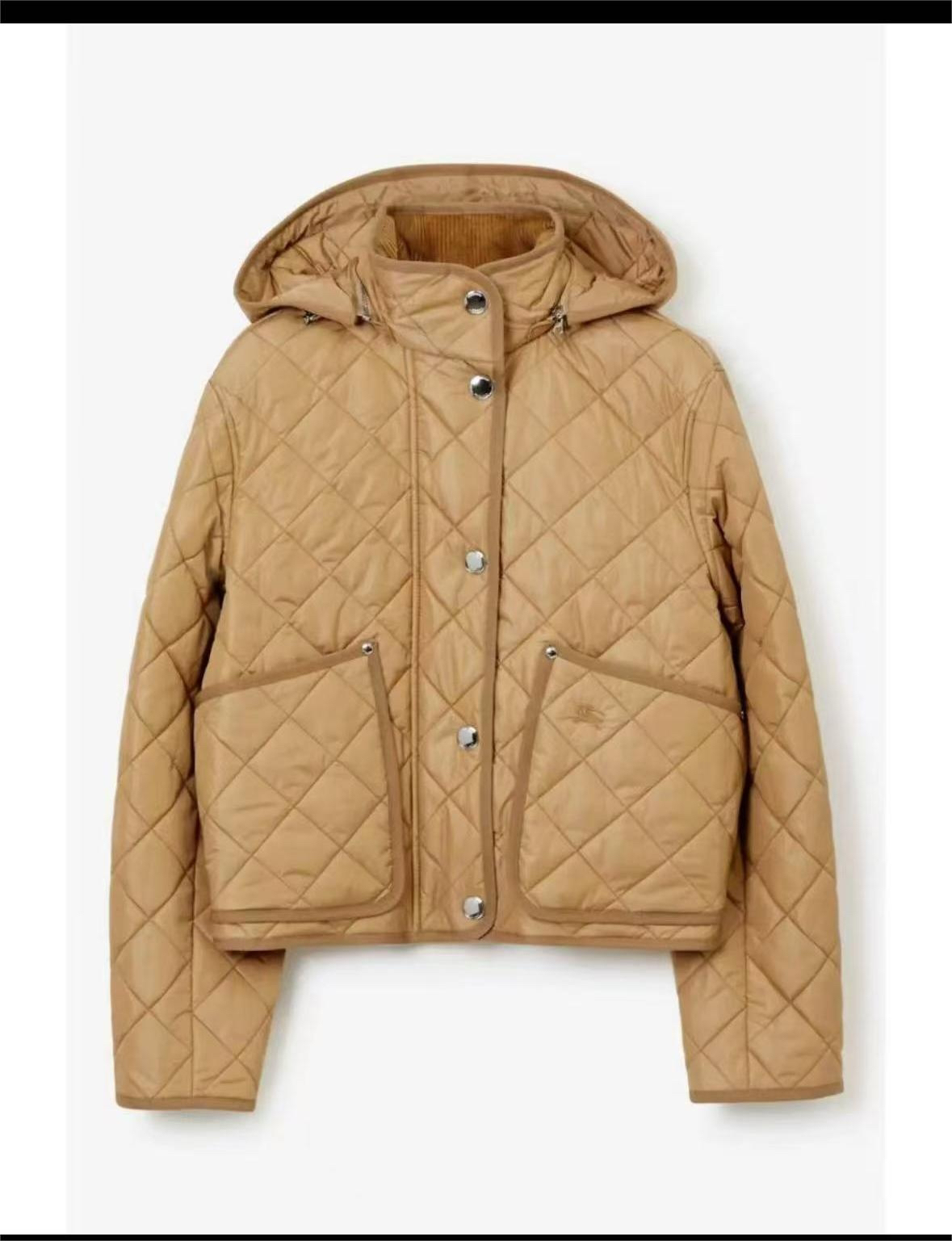 ZSM199带帽绗缝格棉服女