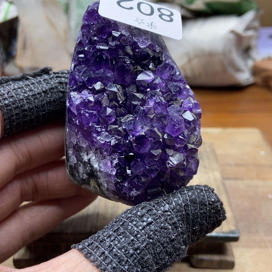 紫晶天然水晶摆件未镶嵌