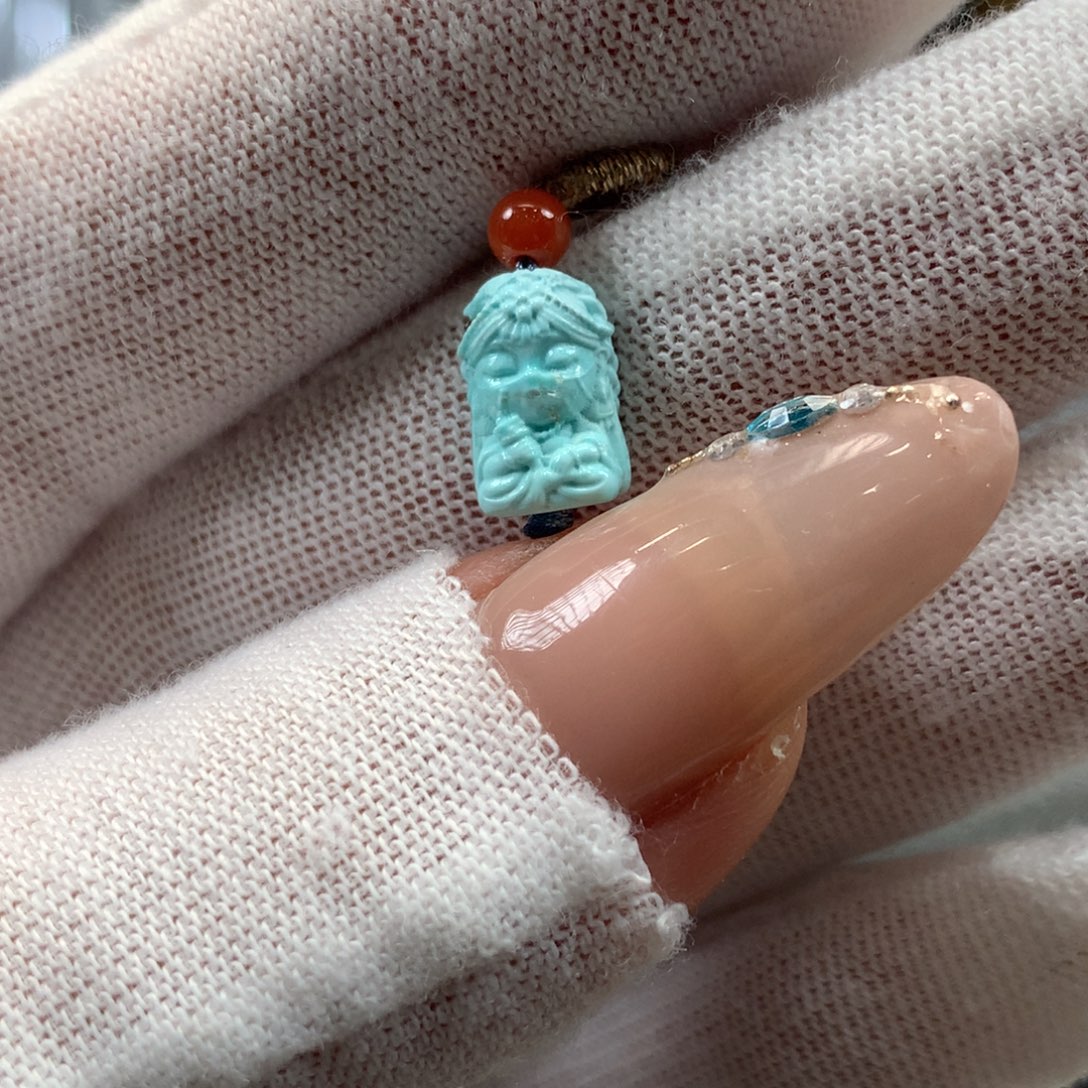 绿松石未镶嵌挂件