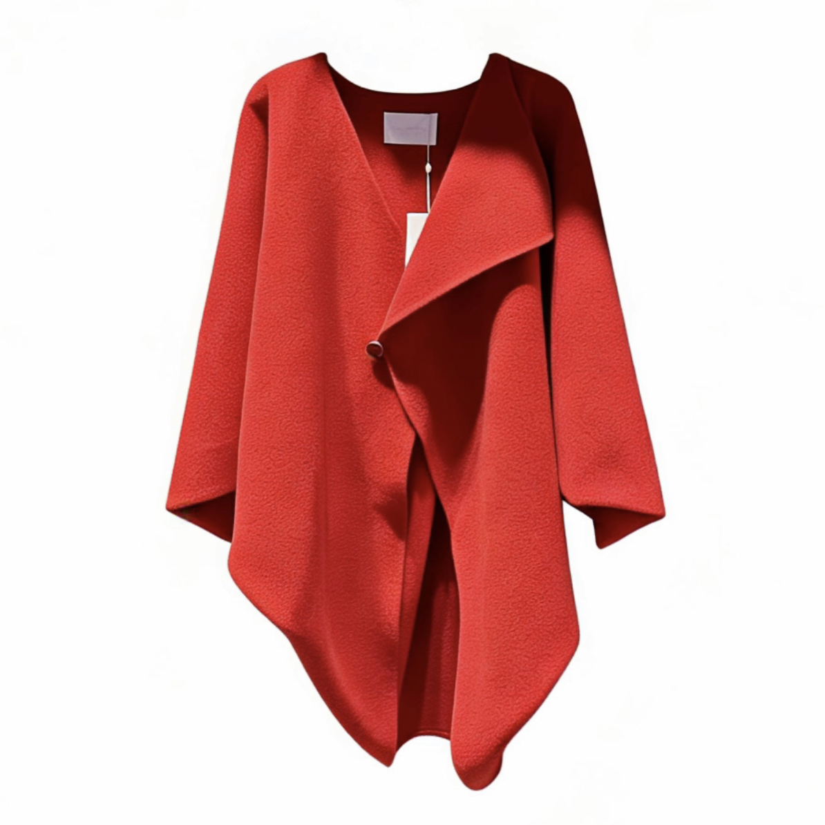 LA MAISON JADE 玉琼红色羊毛造型感外套J26S4063