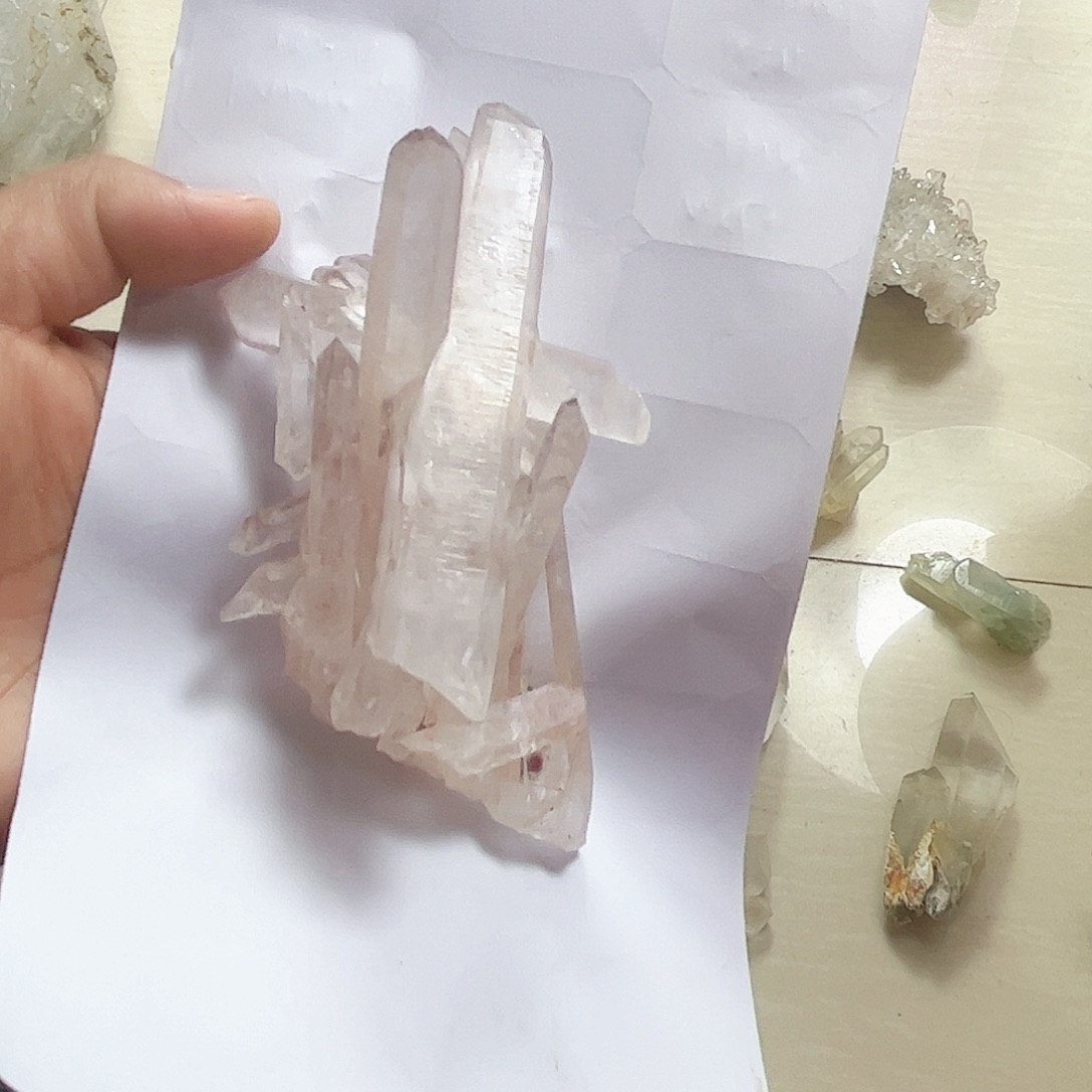 水晶天然水晶原石簇未镶嵌谭