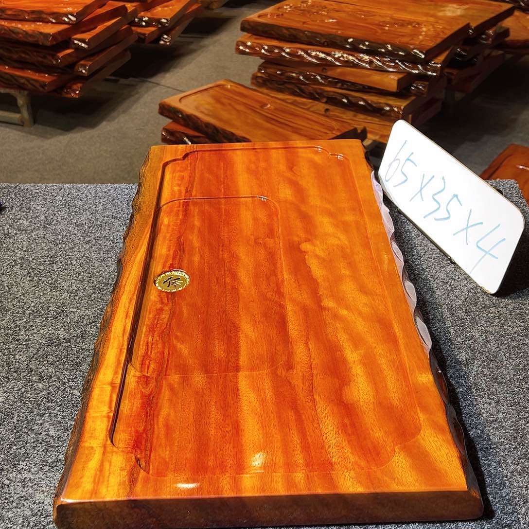 木花梨木茶盘，整板无拼接