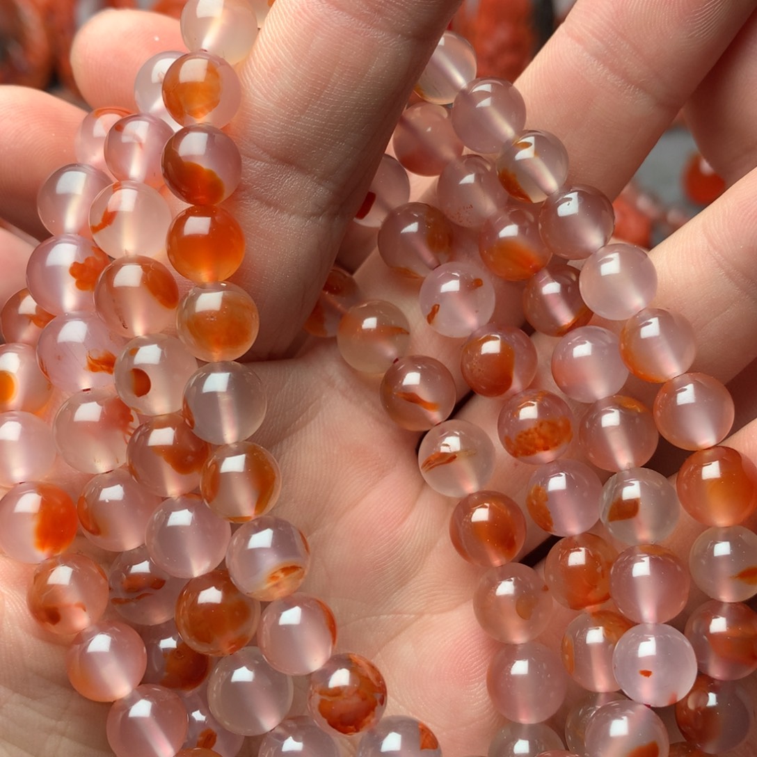 南红玛瑙未镶嵌1冰飘干掌多圈