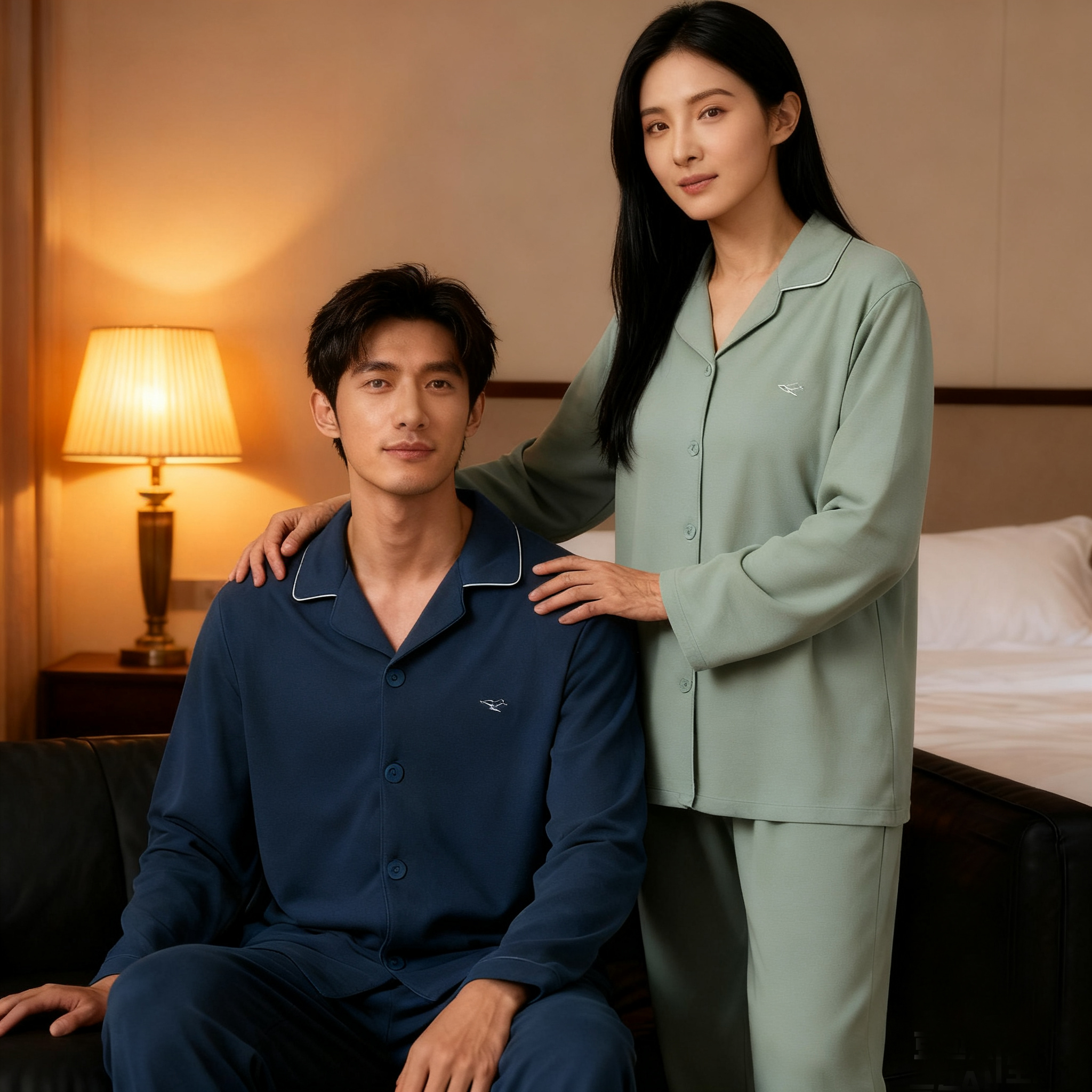 第二套半价丨基础款太极石睡衣四季家居服套装秋冬款男女睡衣