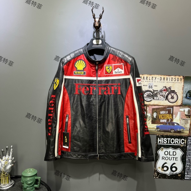 2025新款潮流头层真皮机车皮衣