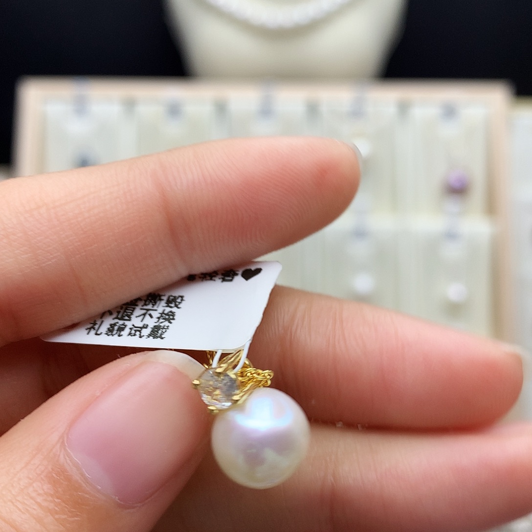 淡水珍珠合金颈饰