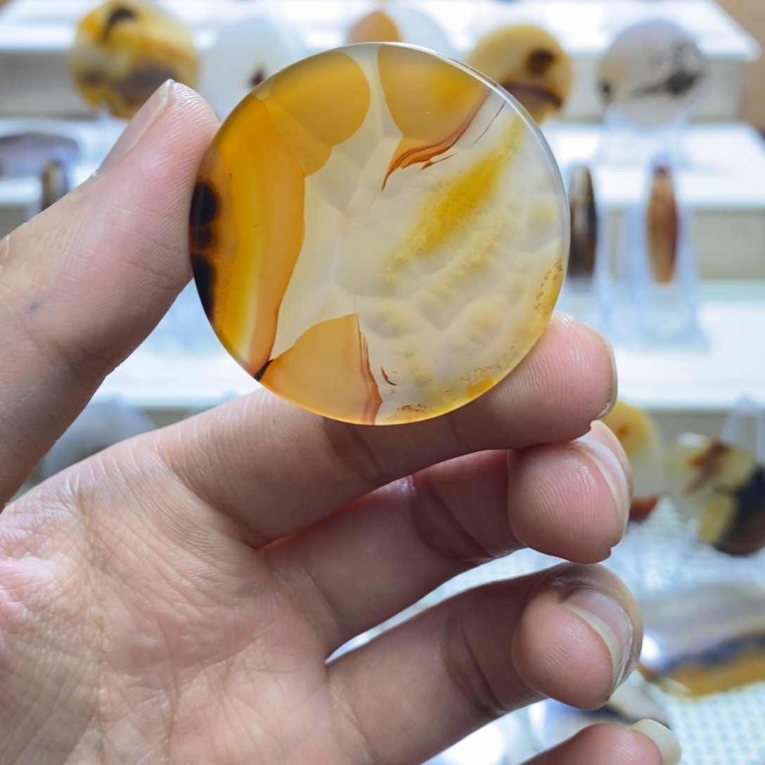 玛瑙/玉髓未镶嵌吊坠(不含链)