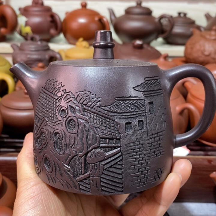 茶壶紫砂微瑕处理一把