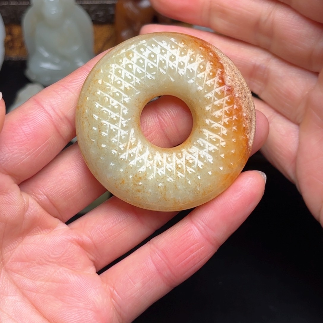 和田玉挂件未镶嵌朱*江