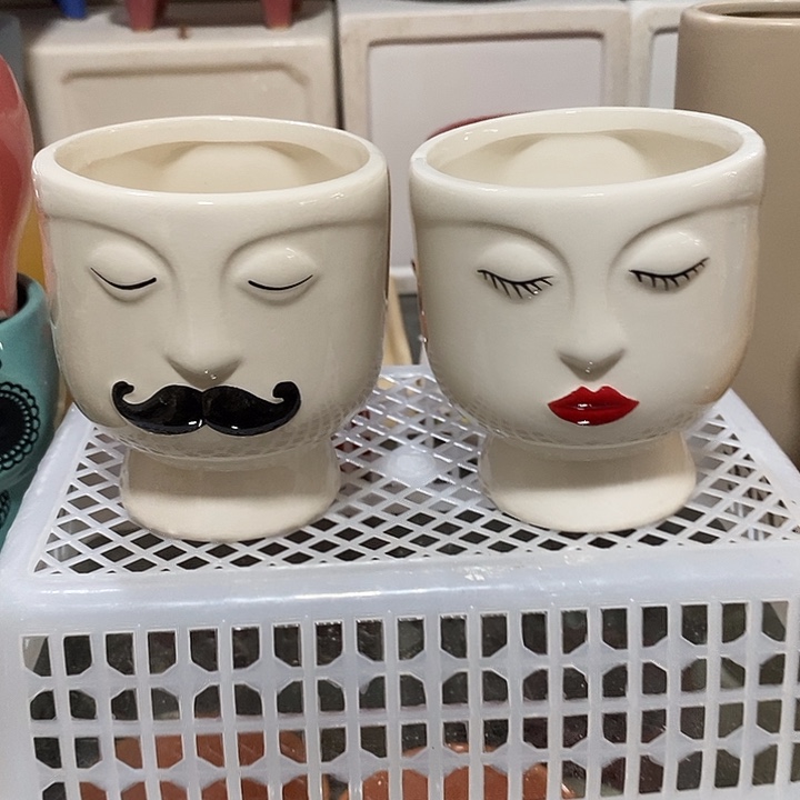 摆件陶盆有孔 微瑕介意勿拍