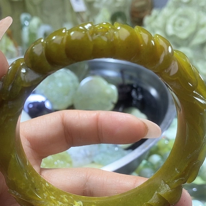 岫玉岫玉58口径未镶嵌