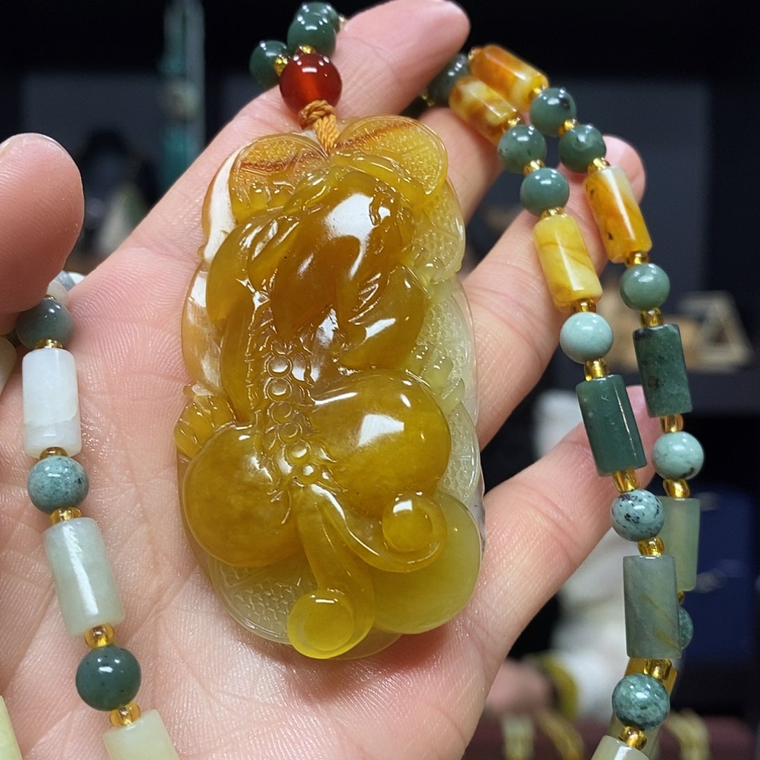 岫玉挂件吊坠手把件未镶嵌