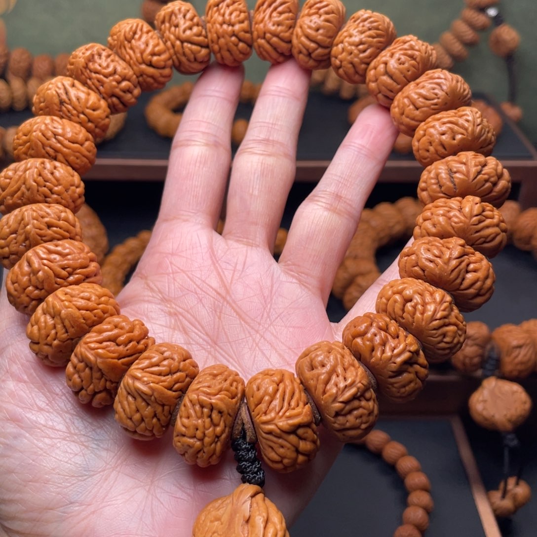 手串桃核22麒麟纹