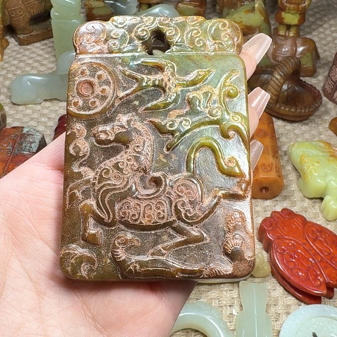 白玉菩提吊坠挂件