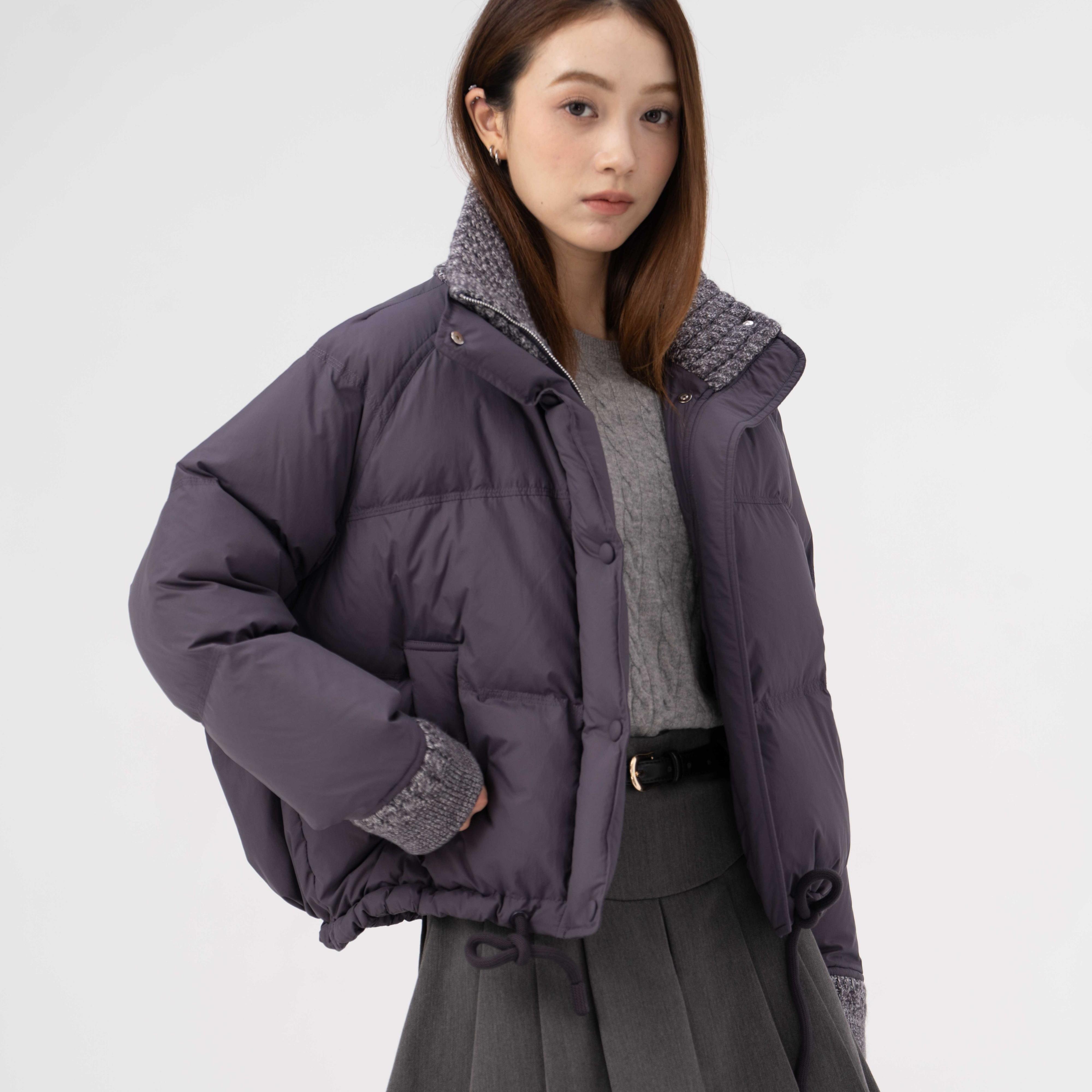 【崔万志 新国标90鸭绒】新款女士翻领羽绒服KB25189