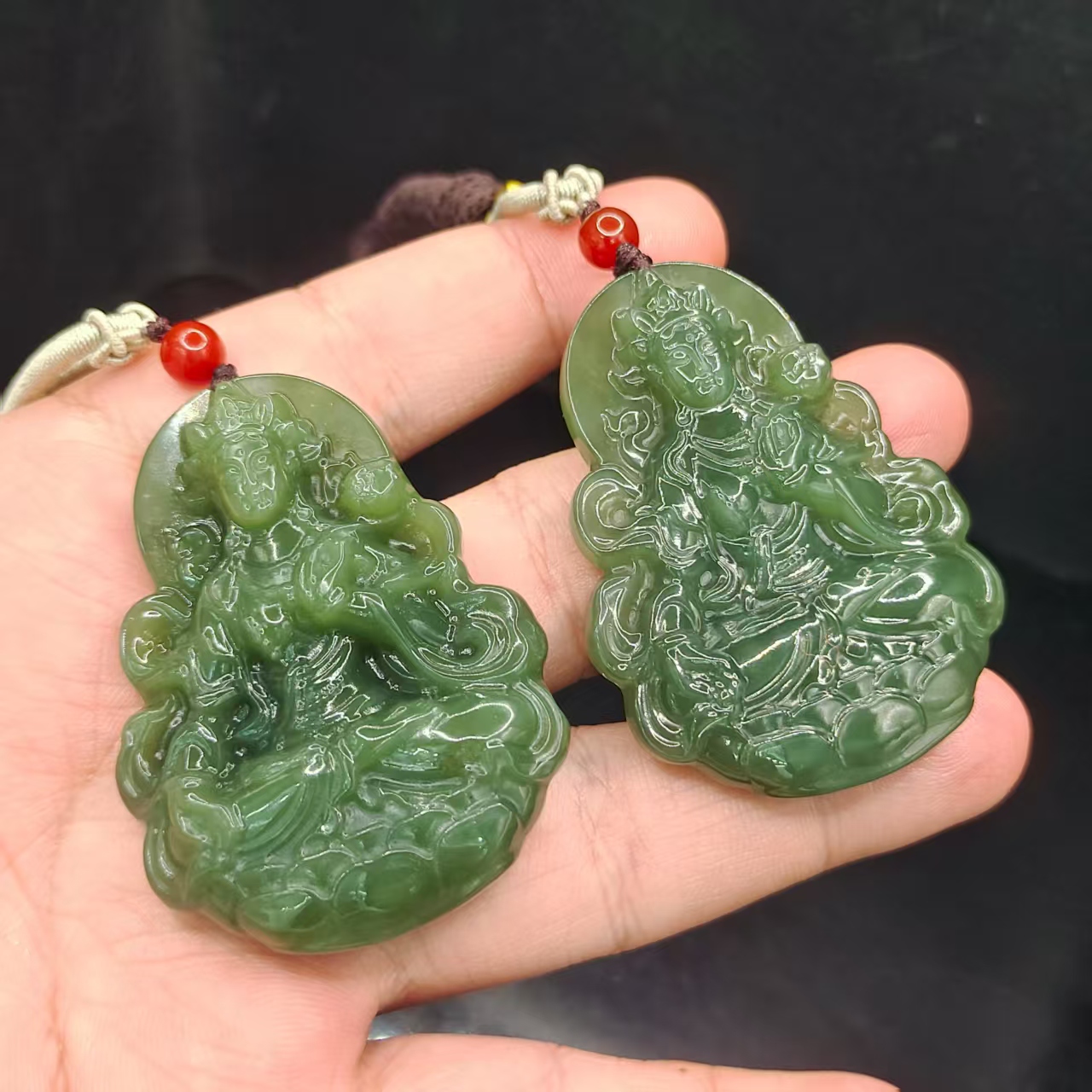 【李想精选】和田玉度母吊坠赠绳Z1【多样性发其一】约55-40-13mm
