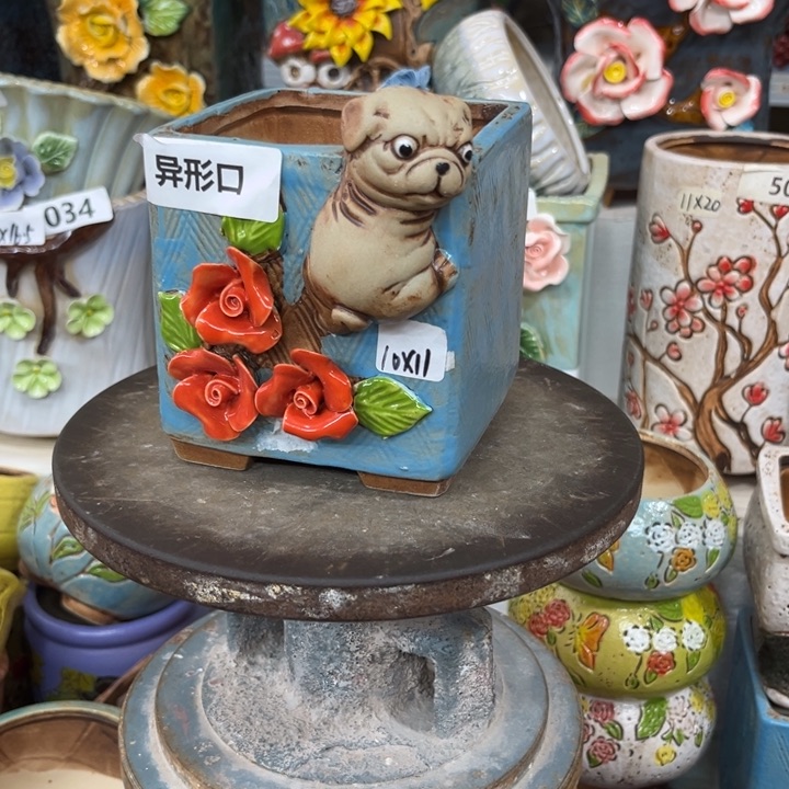 紫砂花盆陶材质多肉花盆