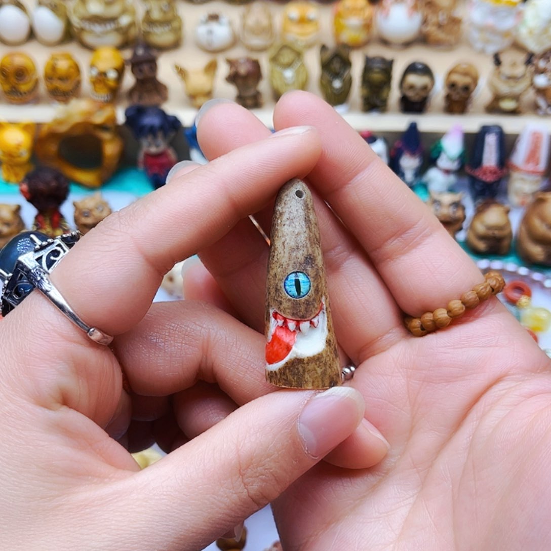 鹿骨摆件手工打磨配饰