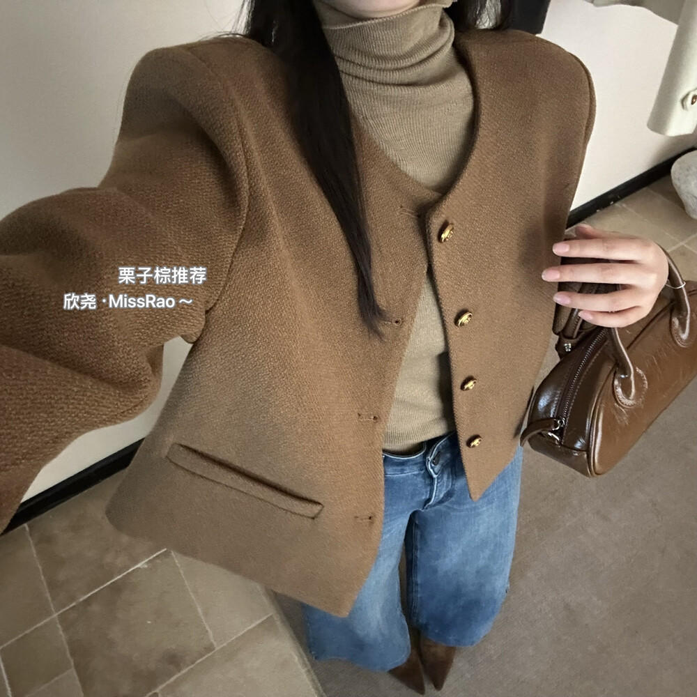 新款法式春季名媛千金上衣2025小香风外套春秋高级气质短款