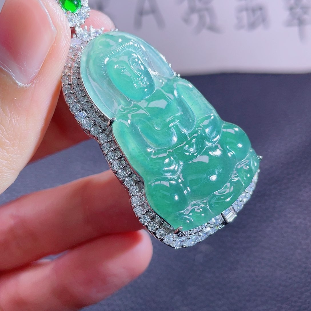 翡翠颈饰未镶嵌999999999