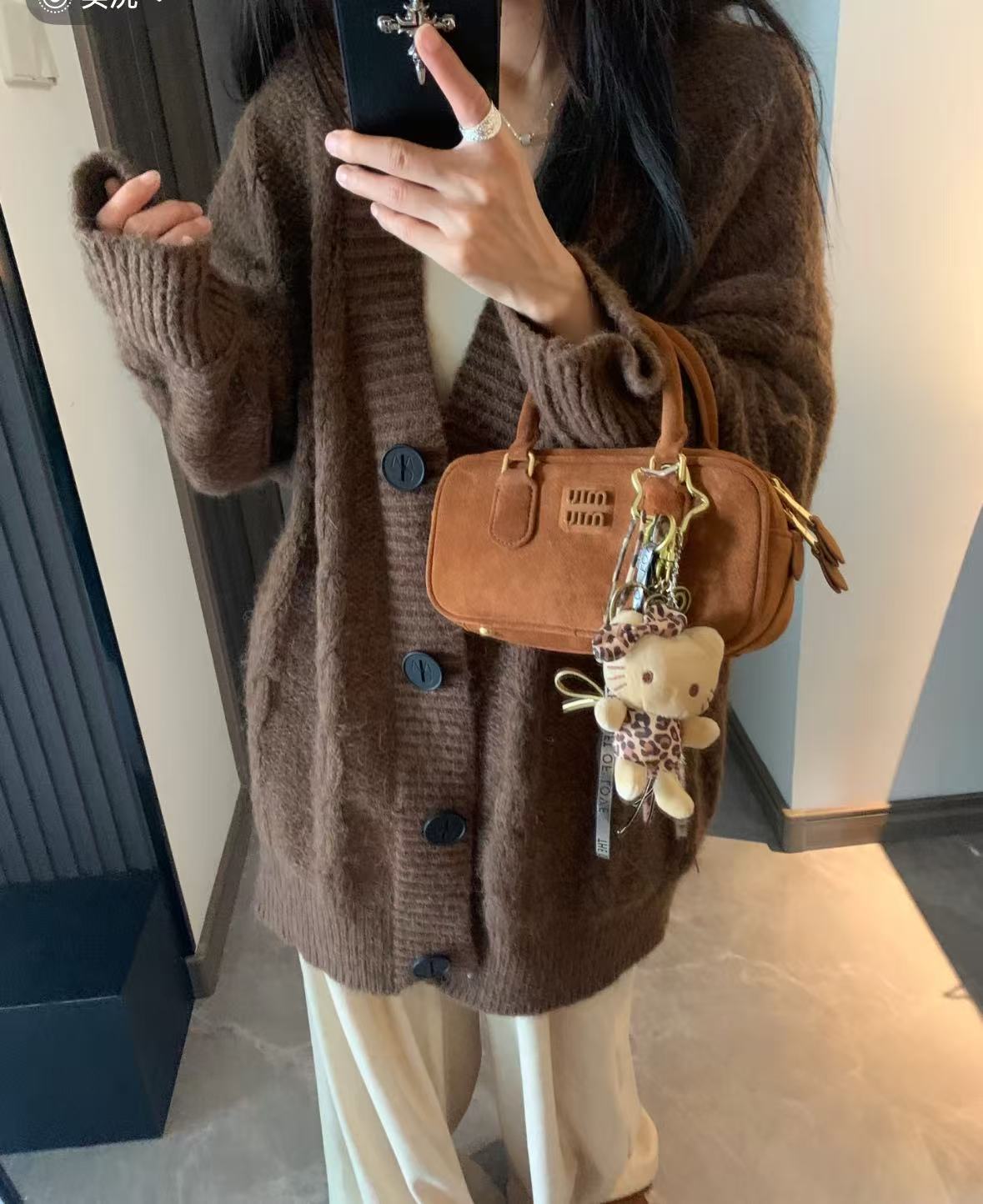 0645春季2026韩版宽松休闲气质百搭减龄小众慵懒风长袖针织毛衣女