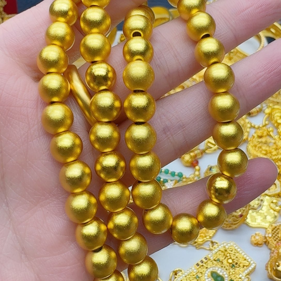 合金卡8珠珠项链000028