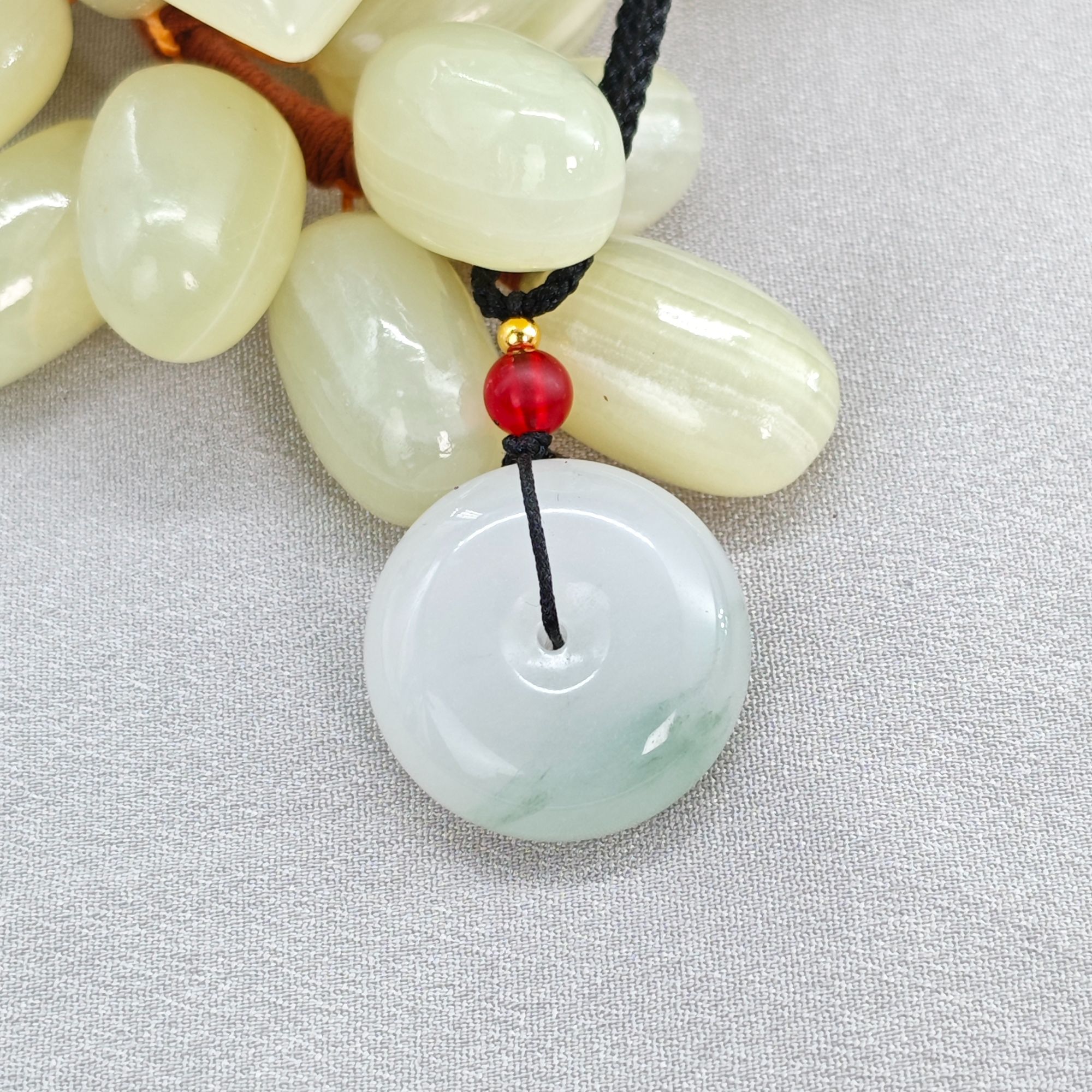 七夕节特惠  天山翠平安扣/HGQ-TSCDZ-125（多样性发货）