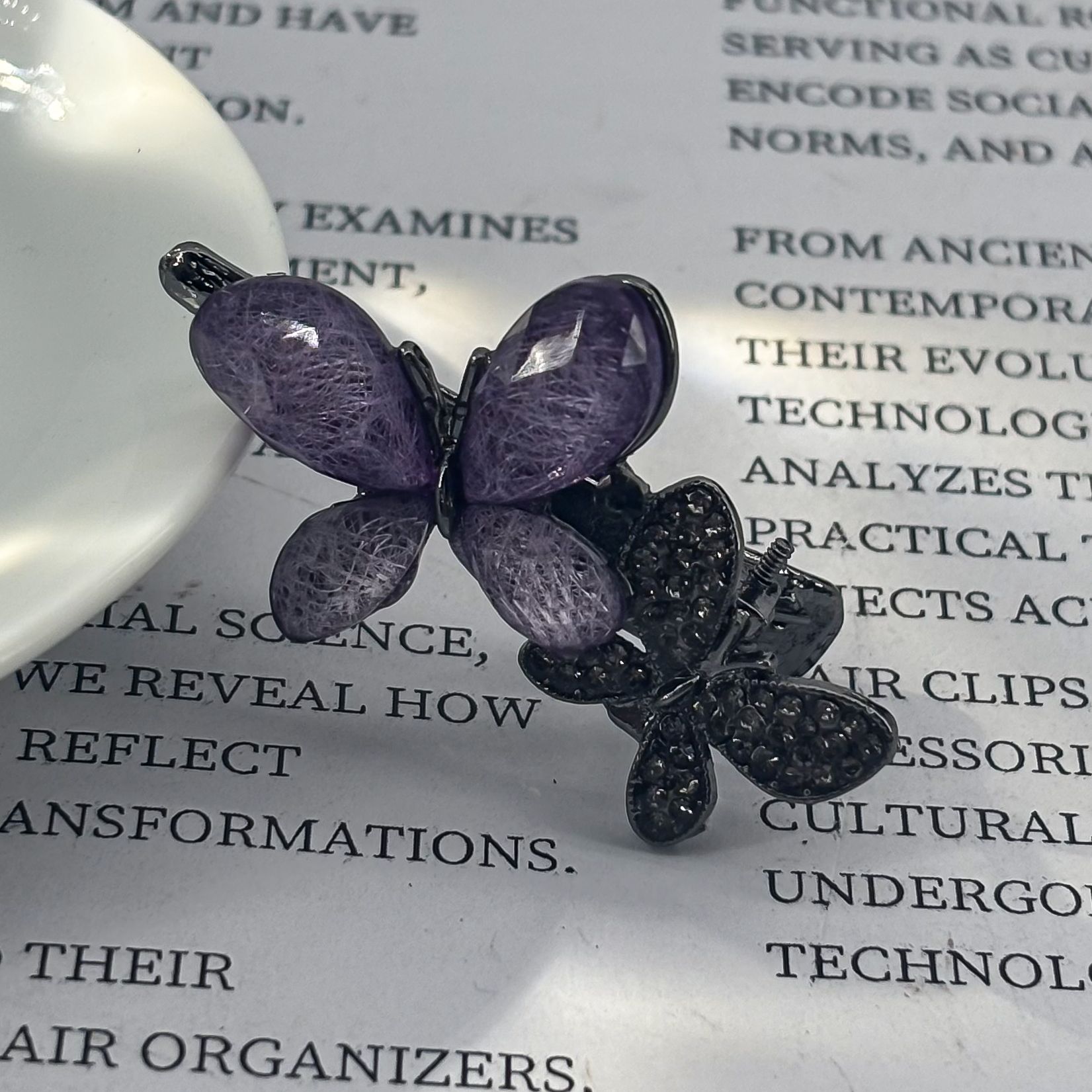 1017-精致蝴蝶法式刘海夹（运费险）