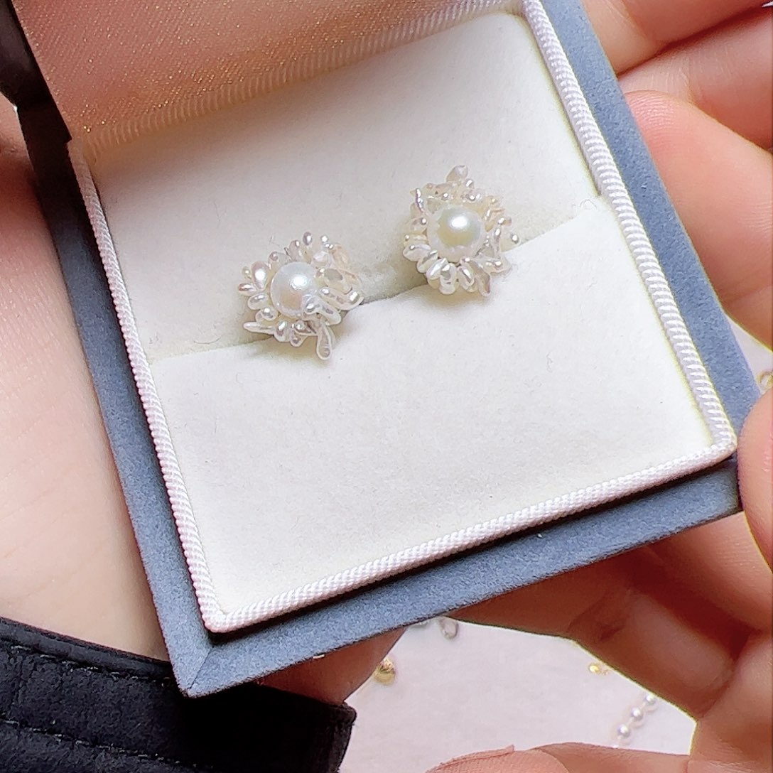 海水珍珠耳饰未镶嵌