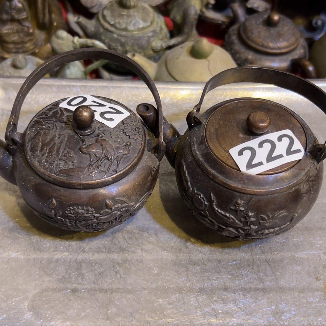 小***川黄铜摆件，文房摆件