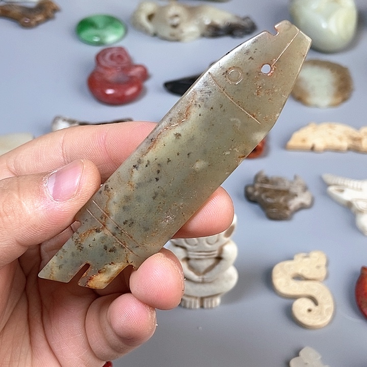 和田玉未镶嵌颈饰126