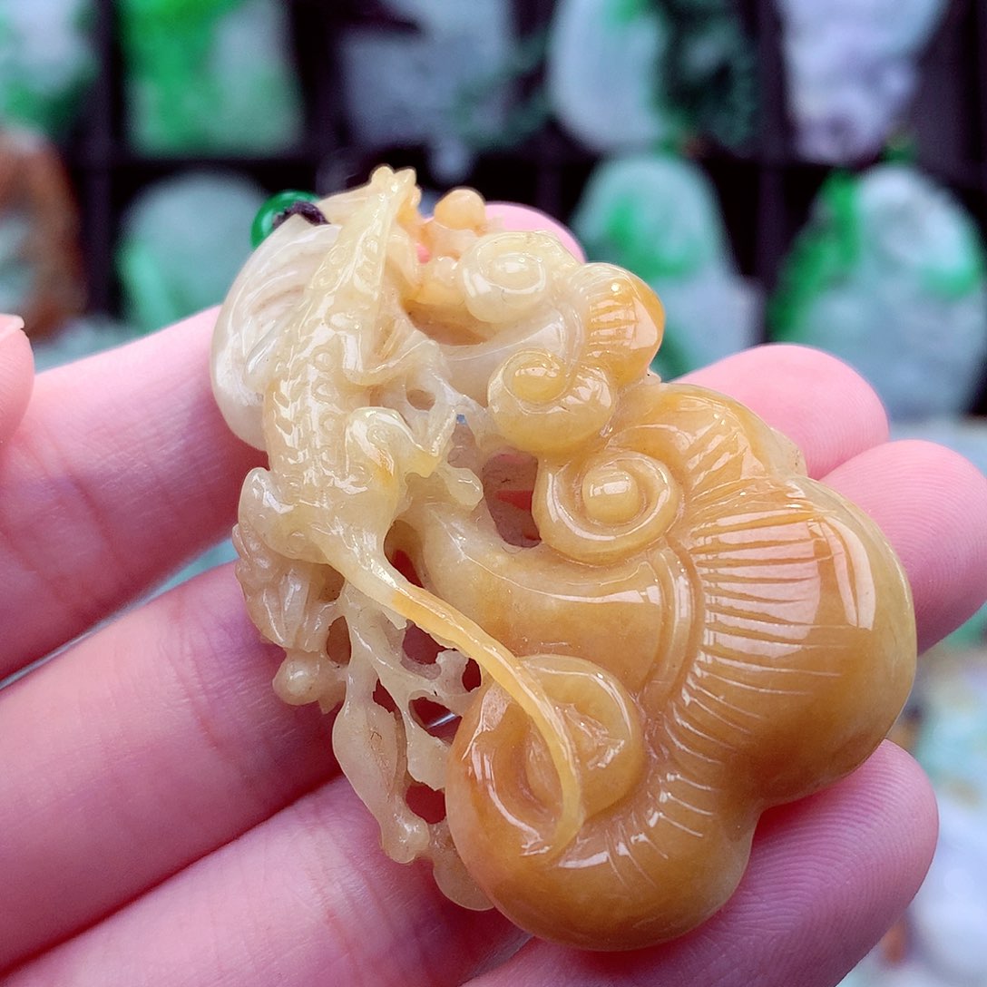 翡翠未镶嵌颈饰天然