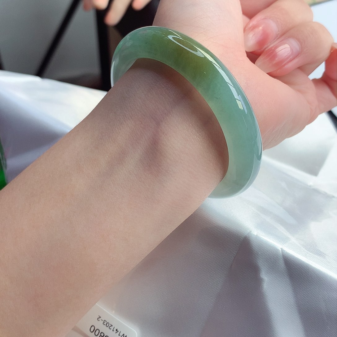 翡翠手镯未镶嵌天然A货翡翠53/54