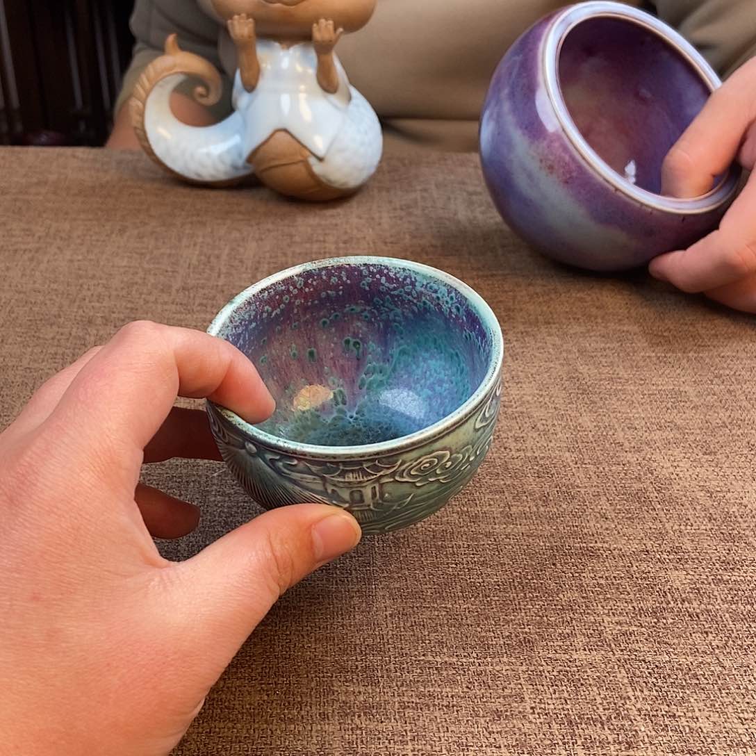 瓷片钧瓷主人杯杯