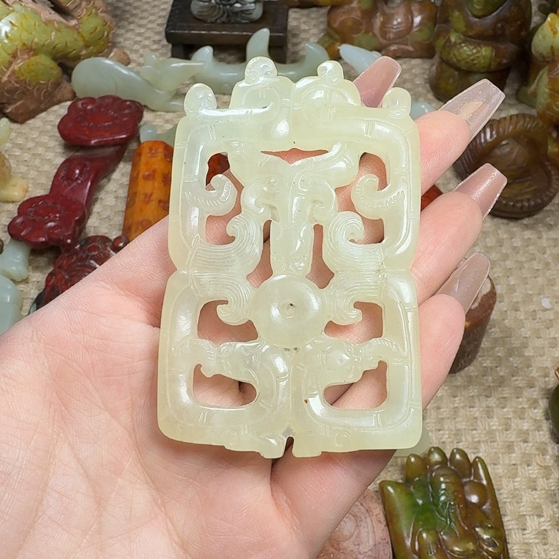 白玉菩提吊坠挂件