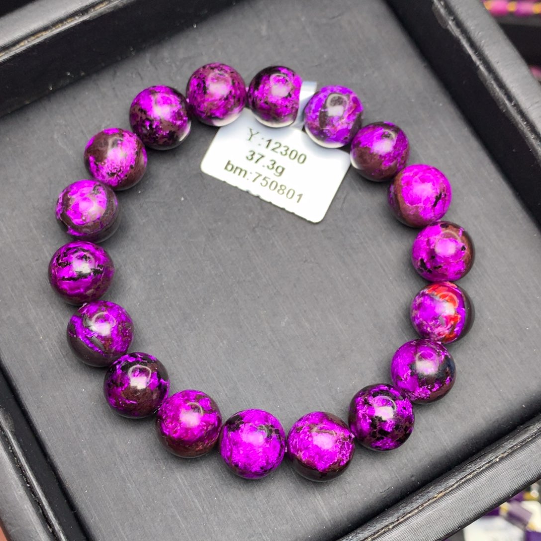 未镶嵌苏纪石（舒俱来）丝绒手串 11.3mm