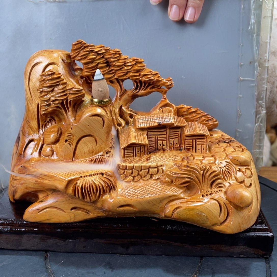 柏木（崖柏）山水倒流香送两盒香