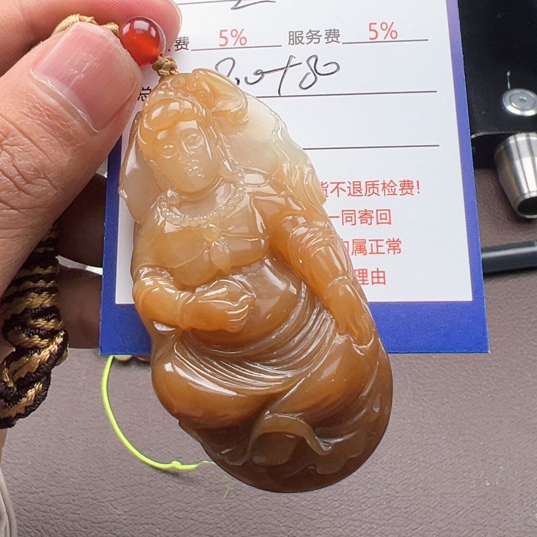 和田玉颈饰未镶嵌全**意